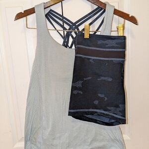 Lululemon Athletica Matching Set Gray & Navy blue Camo